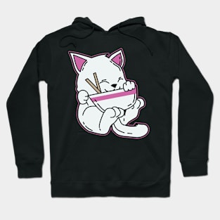 Japanese Anime Ramen Cat Hoodie